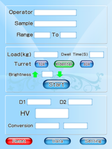 Main interface